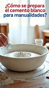 "¡No creerás cómo preparar cemento blanco perfecto para manualidades! 😱" | Artista en Cemento