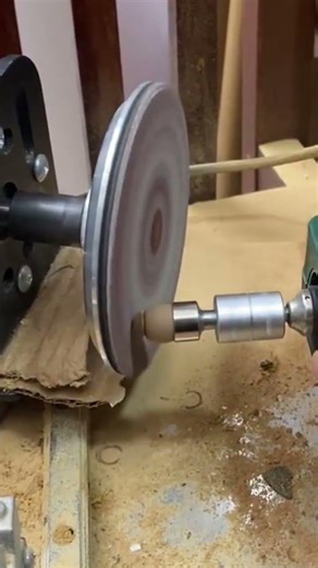 The smoothing process on a material using a special machine neatly