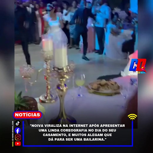 ⚡️- Noiva viraliza na internet após apresentar uma linda coreografia no dia do seu casamento, e muitos alegam que dá para ser uma bailarina. O que tens a dizer sobre essa linda jovem ❔️ • • _____________________________________ #portalcdnews | Portal CD News