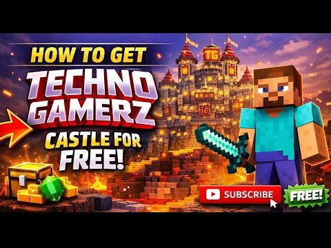 Techno Gamerz Castle FREE?! 😱 | Minecraft | Butterfly Gamings