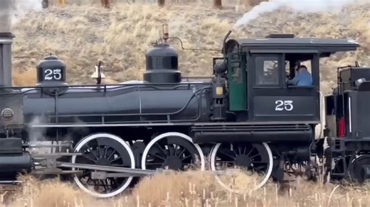 135K views · 8.6K reactions | Visit the Nevada Train Museum in Carson City with working locomotives and train rides you can do around the property all decked out in Christmas lights. Watch as they turn this 90,000lbs engine around by hand to switch tracks! This is old Engine 25 first put into service in 1907 by the Virginia & Truckee Railway. All aboard! Nevada State Railroad Museum, Carson City | Adventures With Jeff Martinez | Facebook