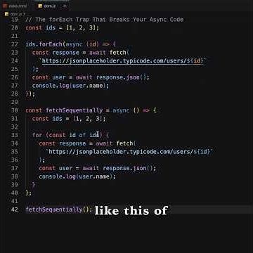 The forEach Trap That Breaks Your Async Code | #js #coding # #webdevelopment