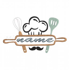 Chef Kitchen Utensils Embroidery Design: Baking Tools (instant Download) - Etsy