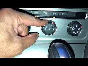 How to use the air conditioning controls of the Volkswagen Golf