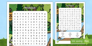 Minibeast Word Search