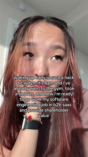 2026 is the year of early birds??? i used to wake up at like 8:30 and then immediately just go to work and i was depressed every day #computerscience #softwareengineer #techtok #csmajors #microinfluencer