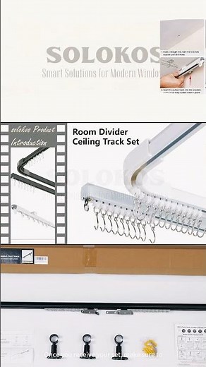 Curtain Rail System—Upgrade Your Home | Room divider Ceiling Track set #curtains #home#shorts #diy
