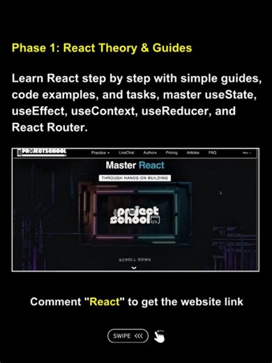 𝗖𝗼𝗱𝗶𝗻𝗴 ● 𝗔𝗜 ● 𝗙𝘂𝗹𝗹𝗦𝘁𝗮𝗰𝗸 👨‍💻 𝟏𝟓𝟬𝗞🎯 on Instagram: "From zero coding experience to landing your first React job in 20-28 weeks? It's not magic. It's a system. Most people learn React the hard way: ❌ Random YouTube tutorials ❌ Incomplete courses ❌ No clear path forward ❌ Zero real-world experience But there's a