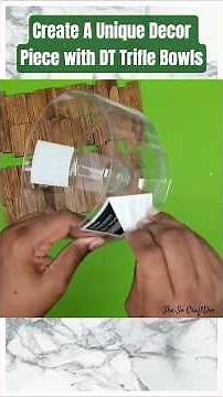 🔥Grab a Trifle Bowl from Dollar Tree For this Decor DIY! #dollartreediy #shesocraftdee #shorts