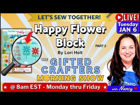 Lori Holt Happy Flower Quilt Block Tutorial | Step-by-Step for Beginners - Come Sew With Me - Part 2