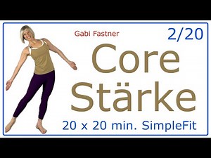 2/20🎈20 min. Core Strength | Midsection workout for a flat stomach and strong back, no equipment ...