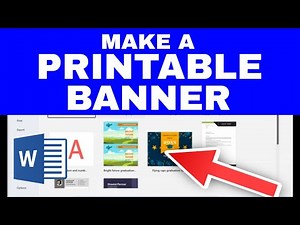 How to Create a Printable Banner for Any Occasion Using Microsoft Word