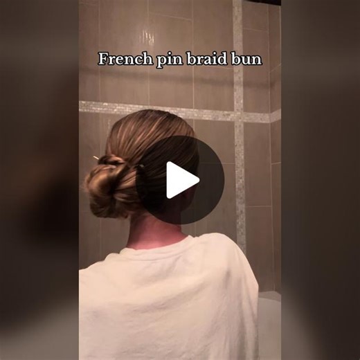 French Pin Braid Bun Hairstyle Tutorial