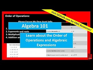 Algebra 101 - FREE WORKSHEET!