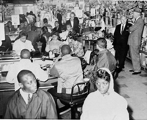 6.6K views · 351 shares | Sparked by four students at the historic Woolworth's lunch counter in Greensboro, N.C., the sit-in movement inspired young people to protest segregation across the country. By August 1961, more than 70,000 people mobilized; 3,000 of whom were arrested: https://comca.st/313uODr | Voices of the Civil Rights Movement | Facebook