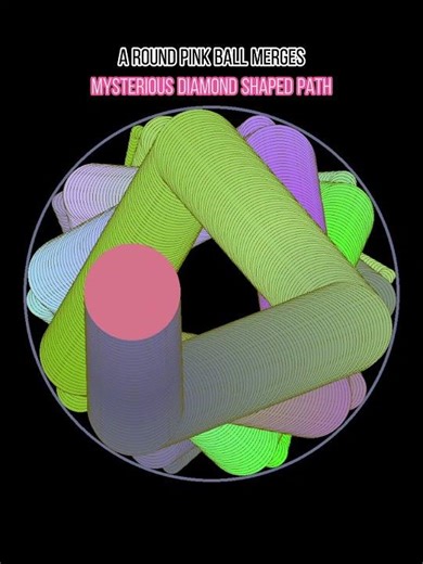 A round pink ball merges.#bouncingball #maths #viralvideo #python #funny