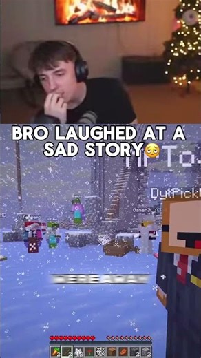 🫩Donut laughs at a horribly sad story #donutsmp #viral #shorts #minecraft