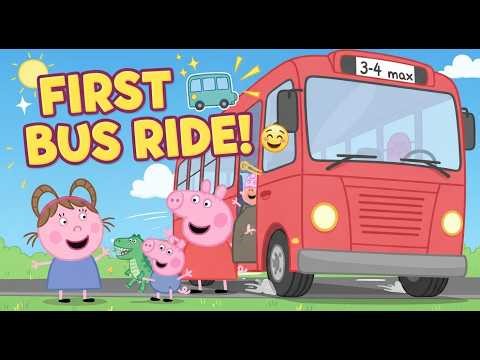 Peppa Pig, George & Evie’s First Bus Ride 🚌 | 30 Min Fun Kids Story Adventure