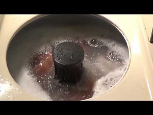 1990 Maytag Commercial Washer full load of towels.