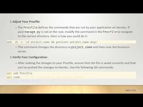 Resolving ModuleNotFoundError: No module named 'mysite' When Running Django App on Heroku