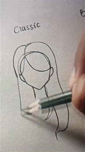 how to draw classic hair 😀 #music