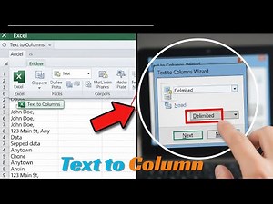 How to use "Text to Columns" command in MS Excel | new trick of text to column by ‪@IrfanTech01‬