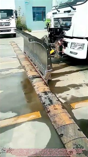 Watch This Snow Plow’s Clever Trick to Survive Speed Bumps !