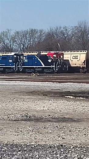 Amtrak engines in csx Howell yard Evansville Indiana