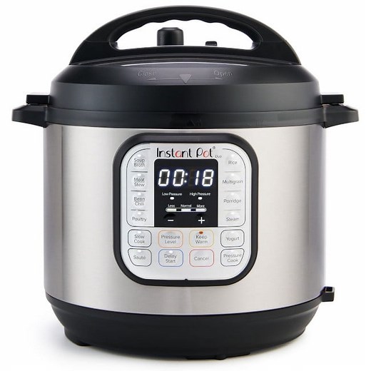 Instant Pot Duo 7-in-1 Electric Pressure Cooker, Slow Cooker, Rice Cooker, Steamer, Sauté, Yogurt Maker, Warmer & Sterilizer, Includes Free App with over 1900 Recipes, Stainless Steel, 3 Quart