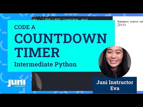 How to Make a Countdown Timer in Python (+Bonus Pomodoro Tutorial!) | Intermediate Python Project