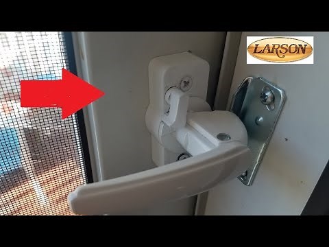 How OPEN Larson Storm Screen Door Lock (Wont Open Unlock Lever Handle New Latch Tradewinds Cant Turn