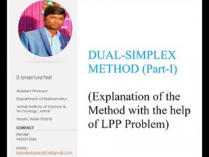 Dual Simplex Method (Part-I) | Minimization Problem | LPP