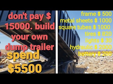 how to build your own dump trailer!