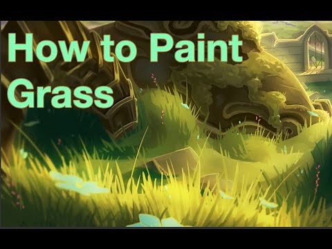 How to Paint Grass - Quick Simple Tutorial