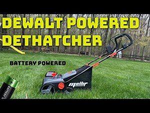 Dewalt Powered Battery Powered De-Thatcher w/Bag !