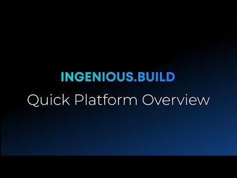 INGENIOUS.BUILD Platform Overview | Construction Project Management Software