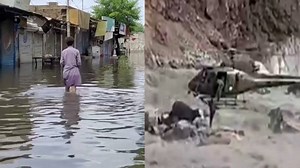 Pakistan floods: Video captures helicopter rescue of stranded boy as death toll rises past 1,000