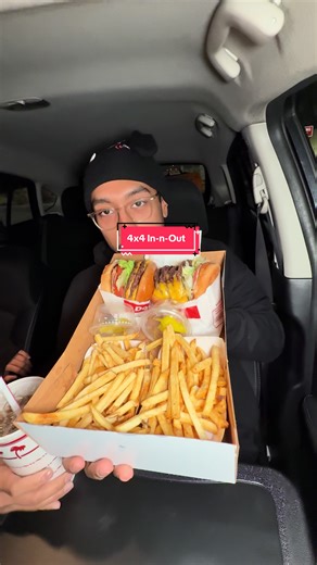 4x4 In-N-Out #food #review #foryoupage #canes | canes