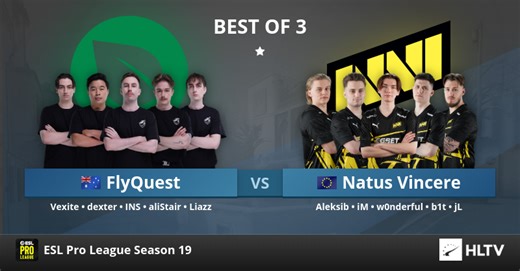 FlyQuest vs Natus Vincere at ESL Pro League Season 19