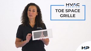 HVAC Premium 12" x 2" Toe Space Grille - HVAC Vent Cover [Outer Dimensions: 13.5 X 3.5] - Brown