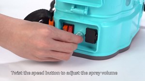 Backpack Sprayer 4 Gallon with Mixer, 100 PSI Powerful Pressure Pump Battery Powered Weed Insecticide Sprayer, Spray of 4 Hours, Telescopic Wand, 5 Nozzles, Ergonomic Backpack, for Lawn Garden, Farm