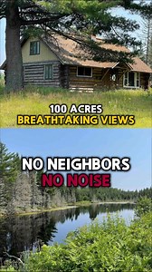 See more... https://walkaboutonline.com/2-bedroom-log-cabin-on-100-acres-in-covington-michigan/ | Log Homes