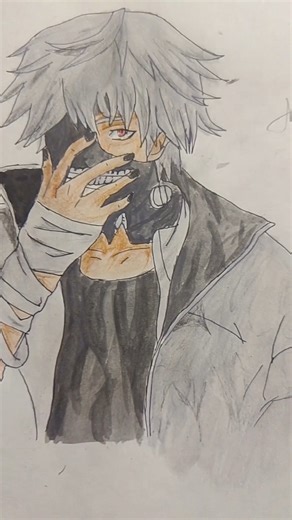 I Tried Ken Kaneki's Drawing Techniques | anime drawing|shorts