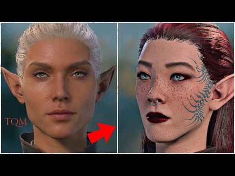 Become a PRO at Baldur's Gate 3 Original ELF "F" Character Creation - Soundless BG3 Creator Tutorial
