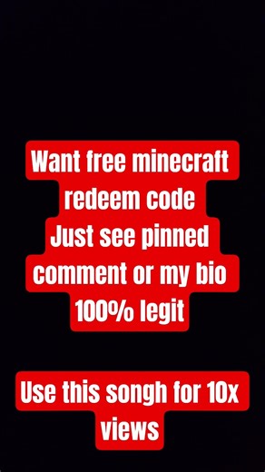 free minecraft redeem code 👍🏻👍🏻🔥 #viral #gaming #minecraft #shorts #edit #giveways