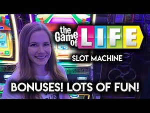 NEW! Game of Life Slot Machine!! BONUSES!! SUPER FUN GAME!!
