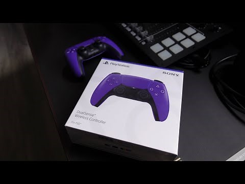 DualSense PS5 Galactic Purple Controller Up Close