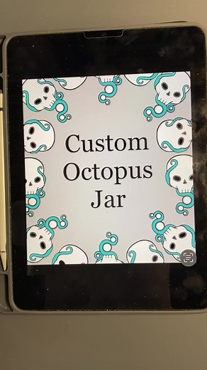 2oz custom octopus jar. #mystery #jar #deskpets #decor #🐙#decoration #kraken #grumpy #cute #adorable #octopus #jar #polymerclay #handmade #stashjar