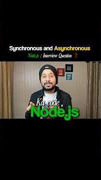 Synchronous vs Asynchronous in Node.js | Node.js Beginner Guide✅💻❤️