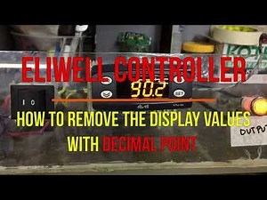 Eliwell Controller How to Remove the Display Value with Decimal Point. DIY PROGRAMMING #shortvideo